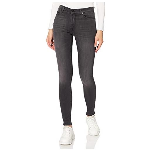 7 For All Mankind hw jeans skinny, blu (dark blue mb), w27/l30 (taglia produttore: 27) donna