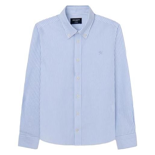 Hackett London oxford stripe camicia, bianco (bianco/blu), 13 anni bambini e ragazzi
