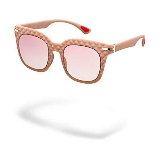 AirDP Style marianna lucido beige airdp c1 sunglasses unisex polycarbonate, standard, 99 occhiali, rosa, taglia unica women's