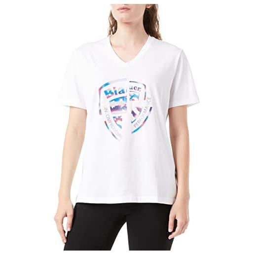 Blauer t-shirt manica corta, 100 bianco ottico, xs donna