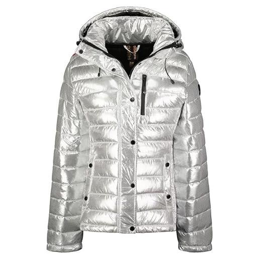 Geographical Norway chani lady - giacca donna imbottita calda autunno-invernale - cappotto caldo - giacche antivento a maniche lunghe e tasche - abito ideale (nero l)