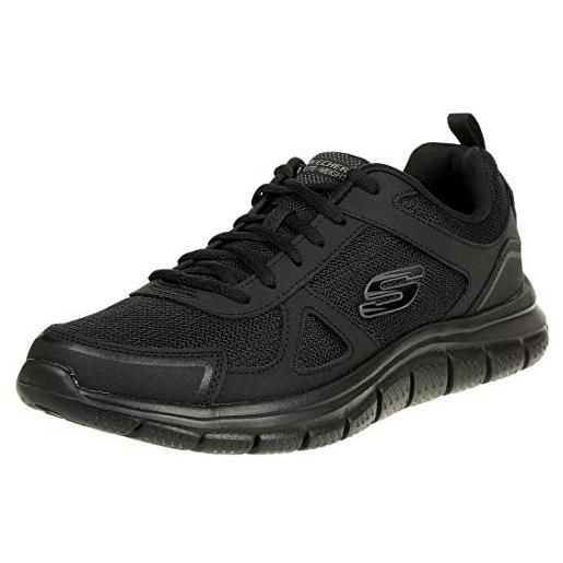 Skechers track scloric, sneaker, uomo, grigio charcoal black, 45.5 eu
