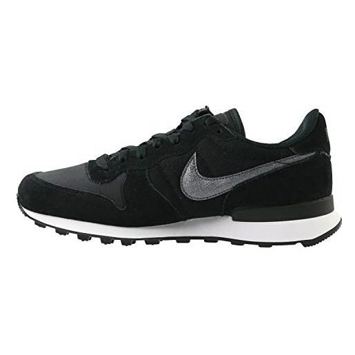 Nike w internationalist, scarpe da ginnastica basse donna, nero (black/black/white 001), 43 eu
