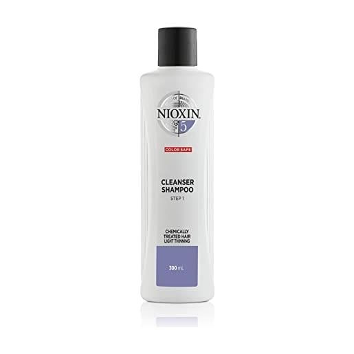 Nioxin system 5 cleanser normale a sottile trattato chimicamente per shampoo unisex da 10,1 oz 298,70 ml