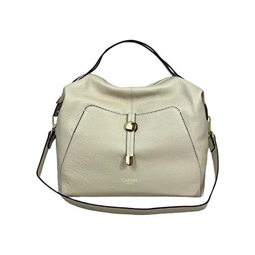 Cheval Firenze borsa a mano markab, vera pelle made in italy (beige)