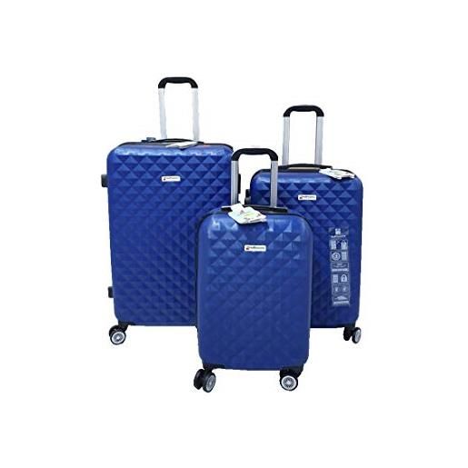 Hoffmanns set di valigie blu blu l, xl, xxl