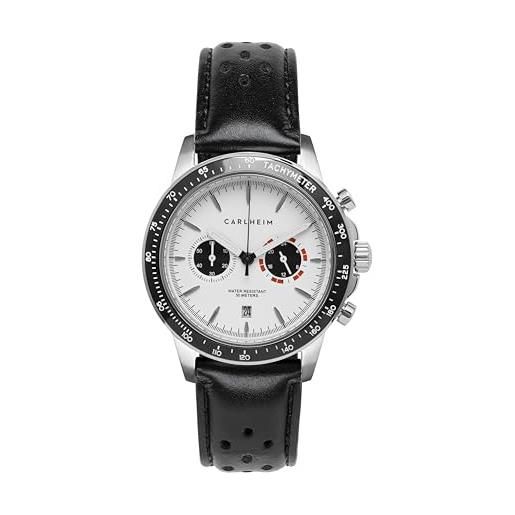 GOLDEN HOUR Orologio da Uomo con Cinturino Slip-thru in Nylon con ora Militare Quadrante di