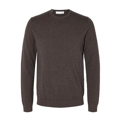 SELECTED HOMME slhberg crew neck noos maglione, demitasse, m uomo