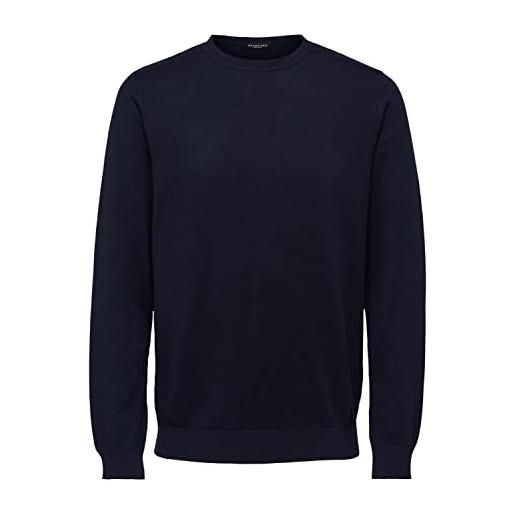 SELECTED HOMME slhberg crew neck noos maglione, demitasse, l uomo