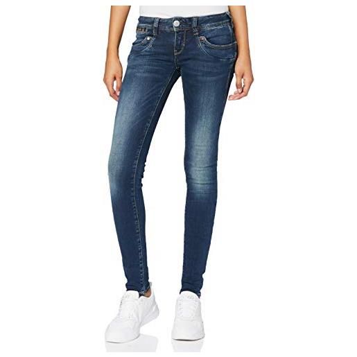 Herrlicher piper slim jeans, clean 051, 25w / 30l donna