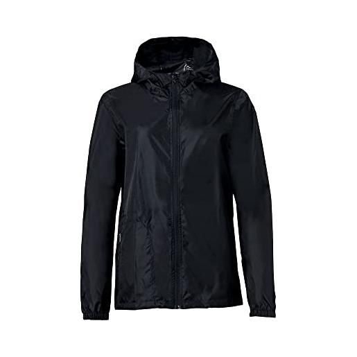 Clique - giubbino giacca uomo donna unisex basic rain jacket, in poliestere, antivento, waterproof, impermeabile, antipioggia, per trekking, escursione, viaggio, montagna (black 3xl/4xl)