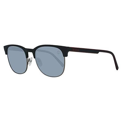 Timberland tb9177-5302d occhiali, nero opaco/fumo, 53 uomo