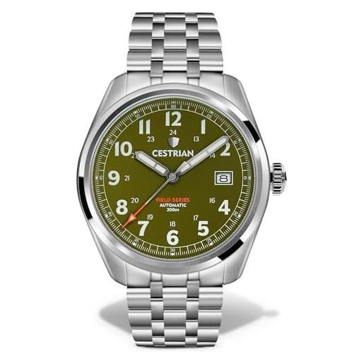 Cestrian field series con orologio automatico da uomo quadrante verde 200m cf321b0660