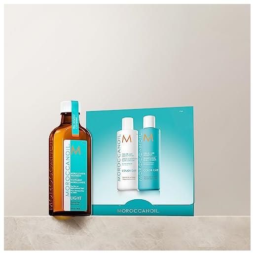 Moroccanoil trattamento leggero Moroccanoil con un campione di shampoo e balsamo color care