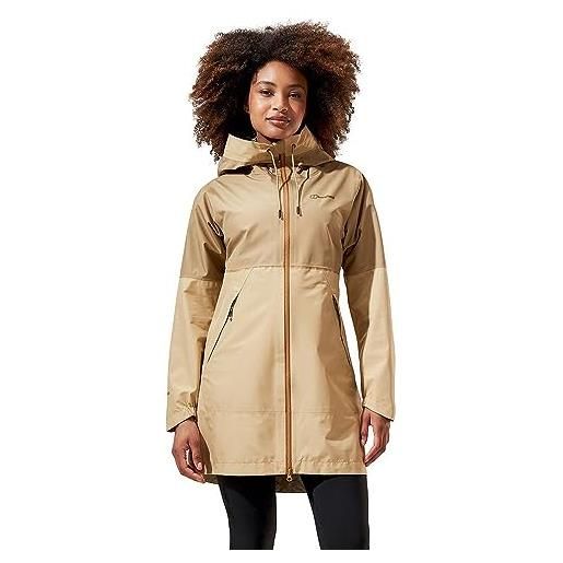 Berghaus rothley gore-tex waterproof giacca per donna, marrone chiaro, 44