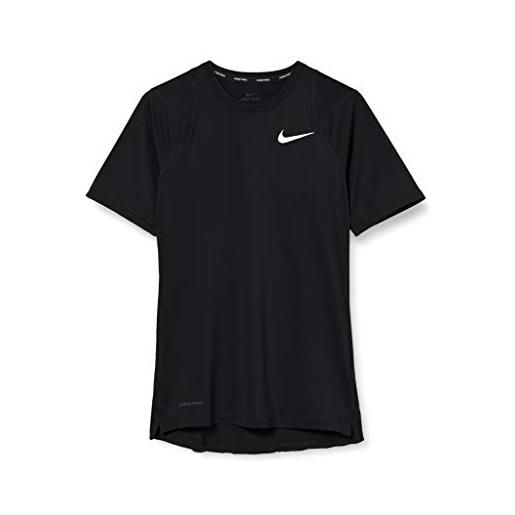 Nike m np brt top ss t-shirt, uomo, black/black/white, m