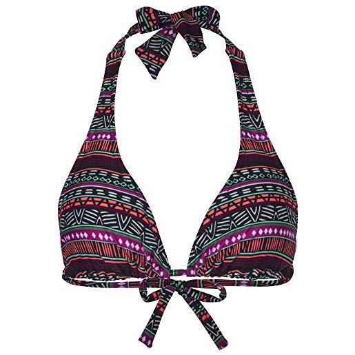 Top Bikini Donna 74RN24 - Con Ferretto, UPF 50+, In Poliammide Ed Elastan, Colore Rosso, Taglia EU 90B - Foto 2