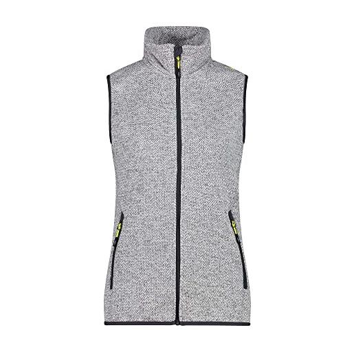 CMP - gilet in knit-tech da donna, glacier-cemento, 42