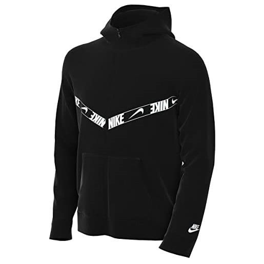 Nike full sweatshirt years felpa con zip intera sportswear repeat pk 10-12 anni, le noir, m unisex-adulto