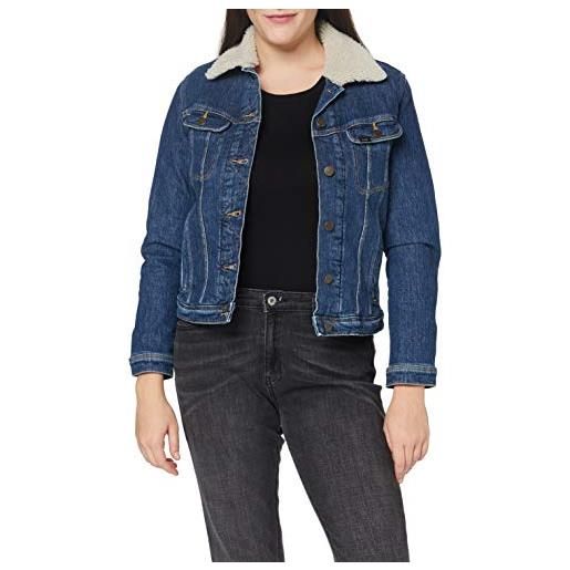 Lee sherpa rider giacca in denim donna, blu (vintage danny), x-small