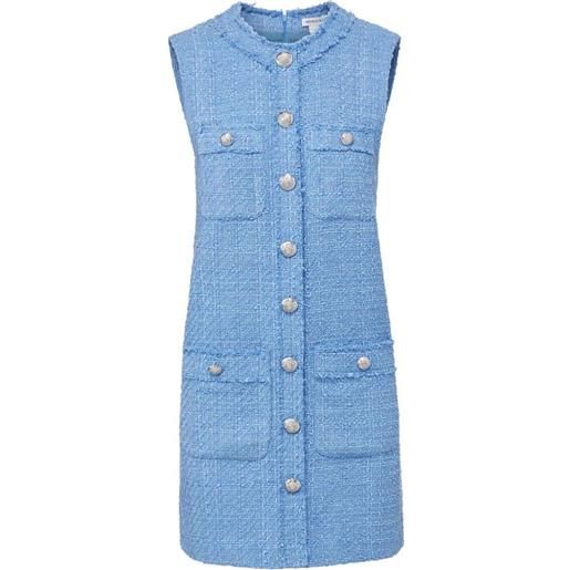 Veronica Beard laurel tweed sleeveless dress - blu