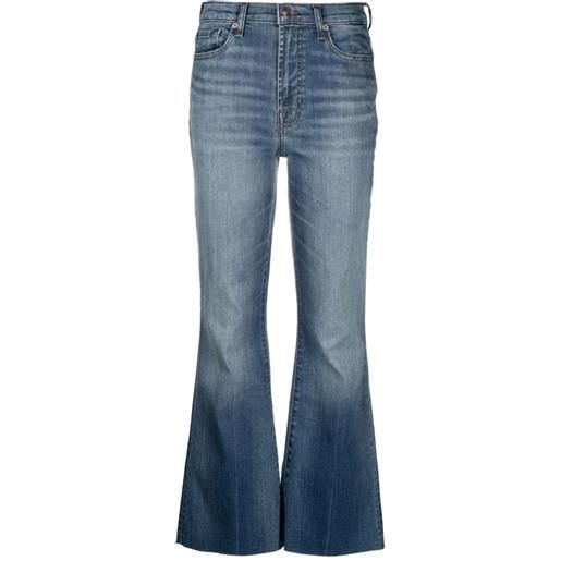 7 For All Mankind jeans betty boot traveller svasati crop - blu