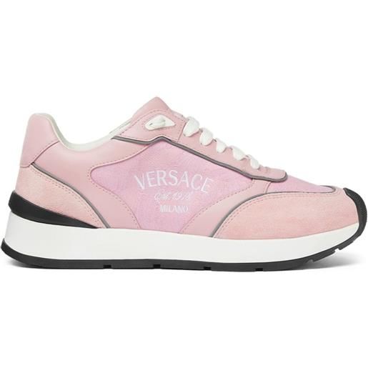Versace sneakers con ricamo - rosa