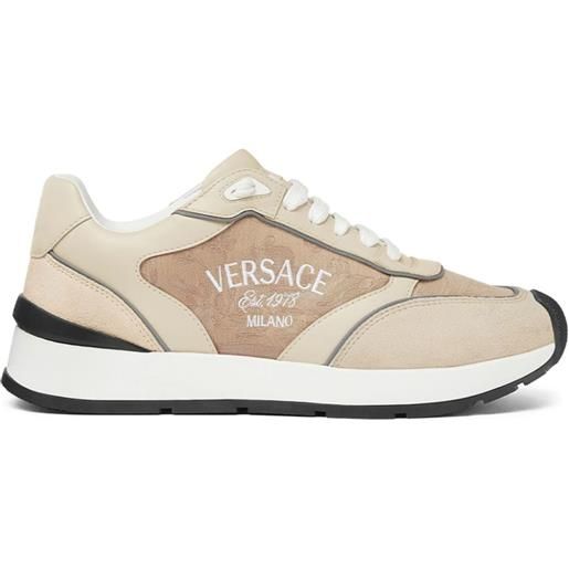 Versace sneakers con ricamo - toni neutri