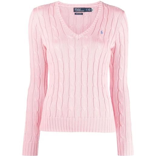 Polo Ralph Lauren maglione con ricamo - rosa