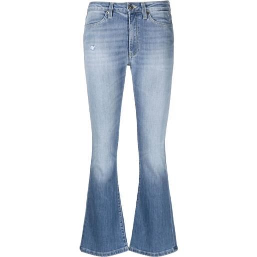 DONDUP jeans svasati con effetto vissuto - blu