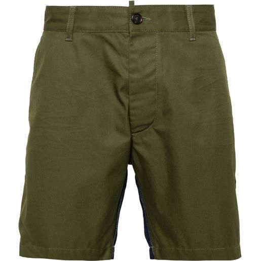Dsquared2 shorts caten bros con inserti - verde