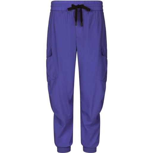 Dolce & Gabbana pantaloni sportivi con coulisse - blu