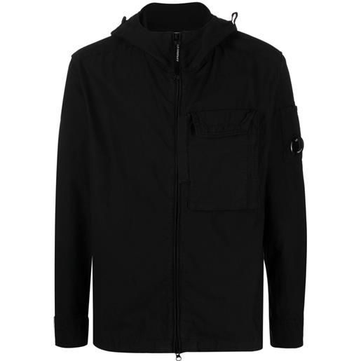 C.P. Company camicia con zip - nero