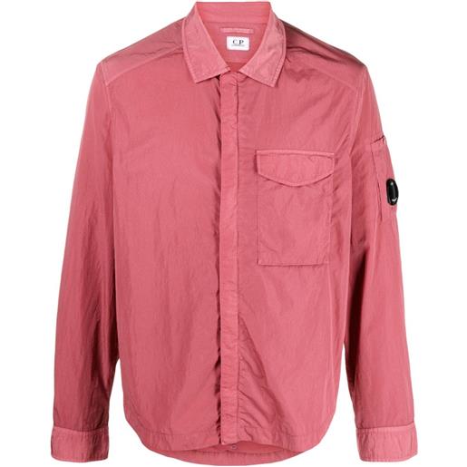 C.P. Company giacca-camicia chrome-r lens - rosa