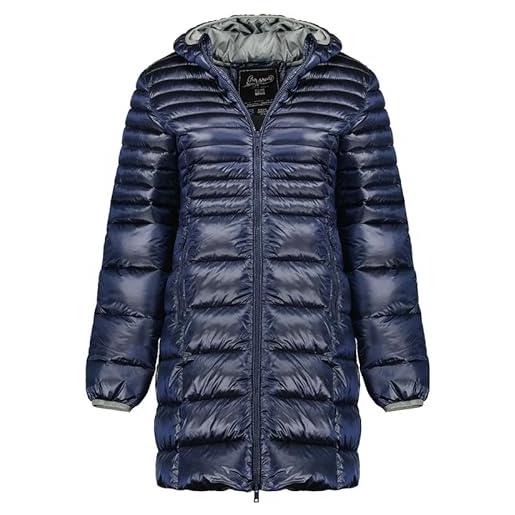 Geographical Norway bodet lady - giacca donna imbottita calda autunno-invernale - cappotto caldo - giacche antivento a maniche lunghe e tasche - abito ideale (nero xl)