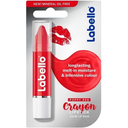 LABELLO crayon lipstick - balsamo labbra colorato n. 03 poppy red