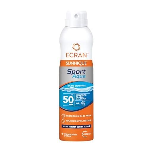 Ecran sunnique sport aqua bruma protectora spf50+ 250 ml