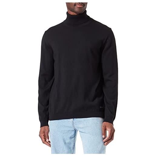 Pierre Cardin maglione a collo alto, nero, xl uomo