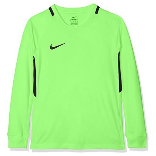 Nike park iii goalie, maglietta manica lunga unisex bambini, verde (green strike/black/black/black), xl