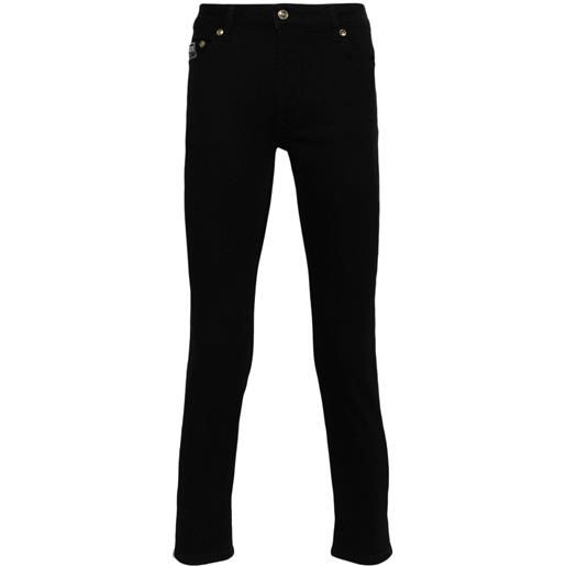 Versace Jeans Couture jeans skinny a vita bassa - nero