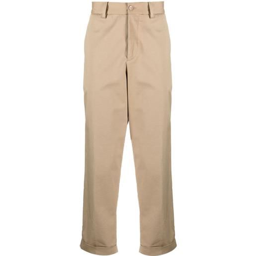 ETRO pantaloni elasticizzati con motivo pegaso - marrone