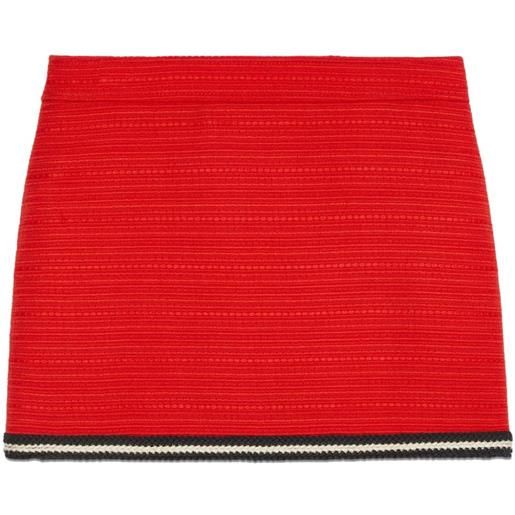 Gucci minigonna con dettaglio intrecciato - rosso