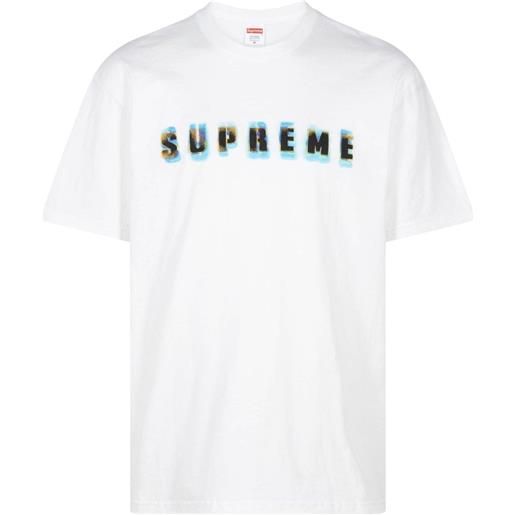 Supreme t-shirt stencil con stampa - bianco