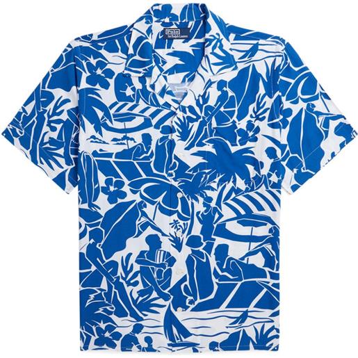 Polo Ralph Lauren camicia con stampa grafica - blu