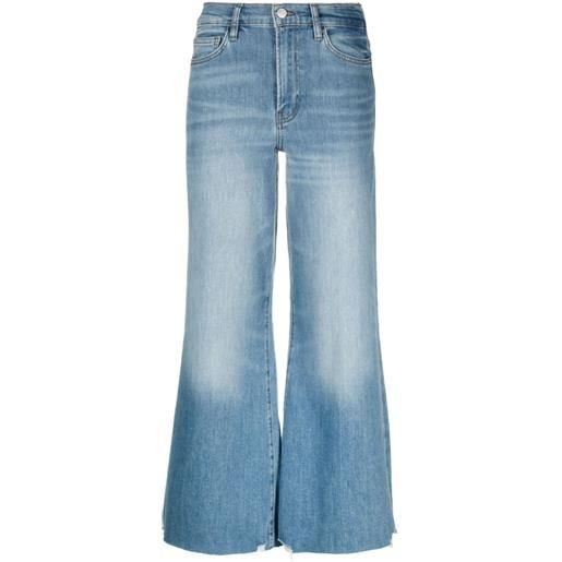 FRAME jeans crop a gamba ampia - blu