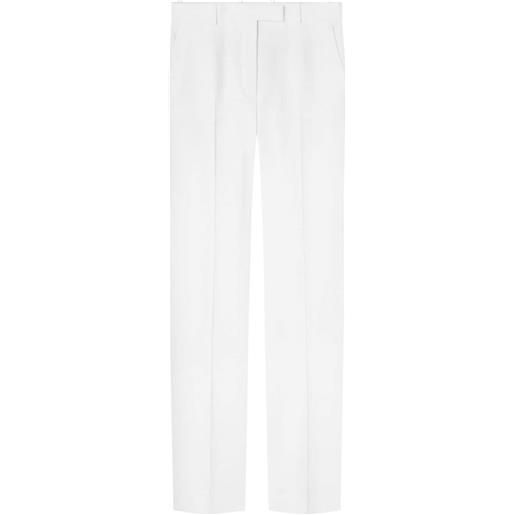 Versace pantaloni dritti a vita alta - bianco