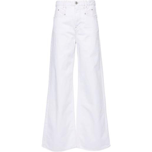 ISABEL MARANT jeans lemony a gamba ampia - bianco
