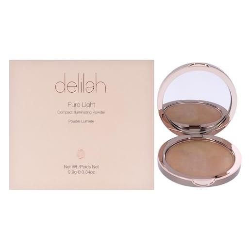 Delilah pure light compact illuminating powder - aura for women 0,34 oz powder