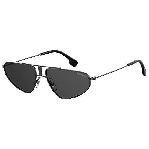 Carrera sport 1021/s occhiali, dkruth black/gy grigio, 62 donna