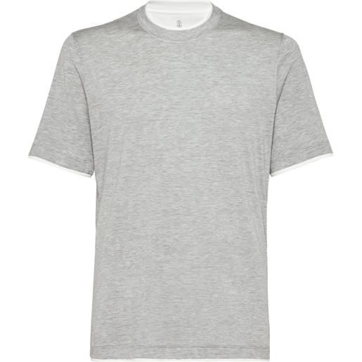 Brunello Cucinelli t-shirt girocollo - grigio